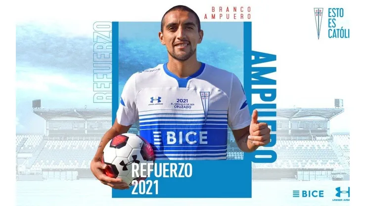 Ampuero ya es jugador de Universidad Católica