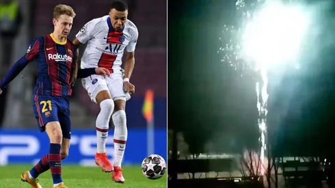 Hinchas del PSG interrumpieron el descanso del Barcelona