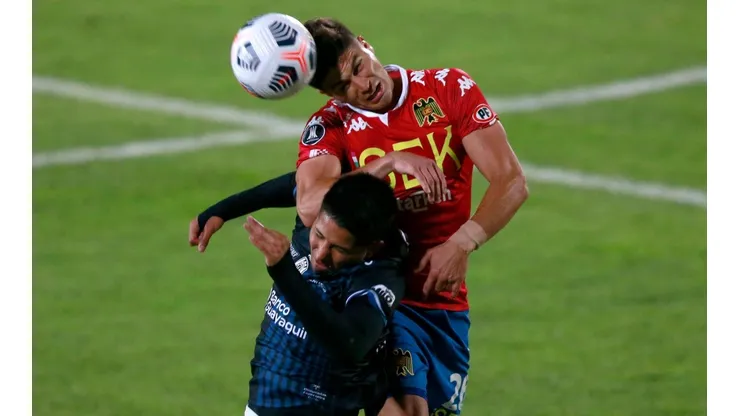 Thomas Galdames fue buena figura en el triunfo de Unión Española sobre Independiente del Valle por la Copa Libertadores.
