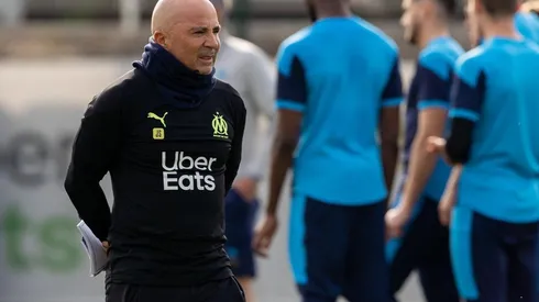 Jorge Sampaoli dirigió su primera práctica como entrenador del Olympique Marsella.