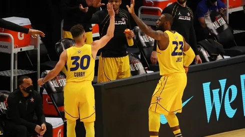 Curry y James jugaron juntos por primera vez en la historia de la NBA