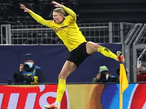 Dortmund clasifica en la Champions de la mano de Haaland