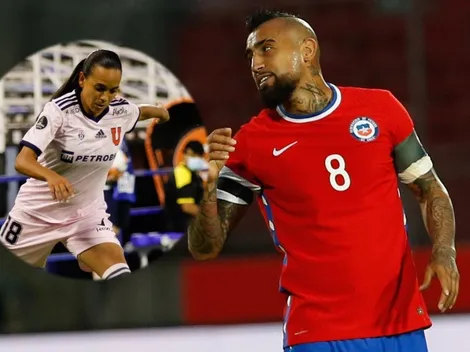 Vidal y su apoyo a la U en la Copa Libertadores Femenina