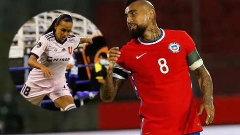 Vidal y su apoyo a la U en la Copa Libertadores Femenina.