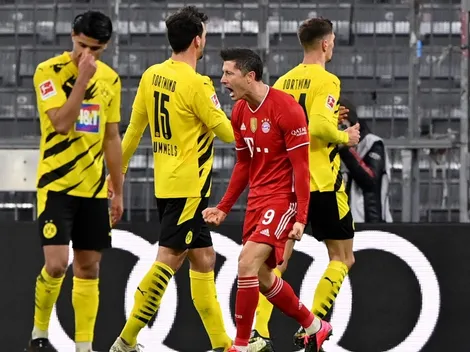 Lewandowski también marca doblete en el clásico alemán