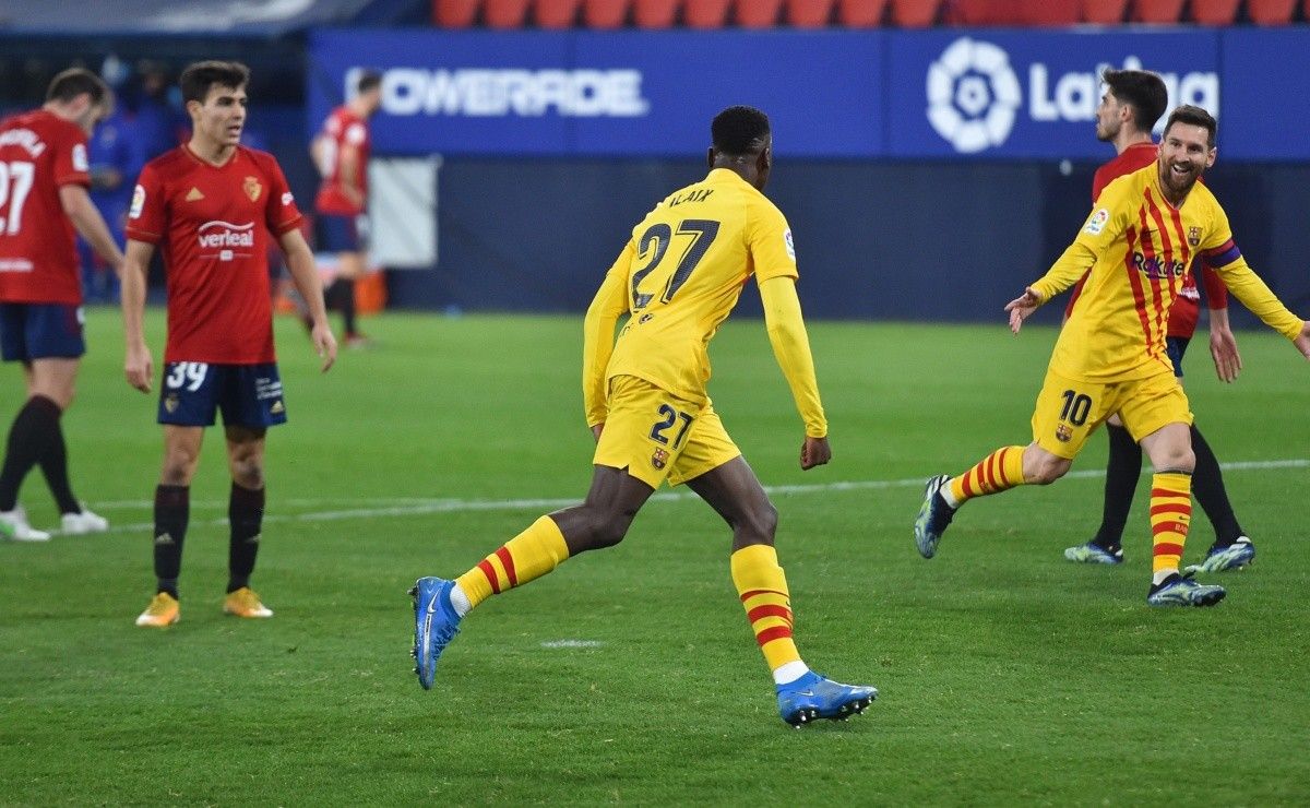 Barcelona le gana a Osasuna con hermosa habilitación de Messi a Jordi ...