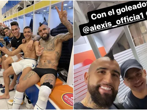 Vidal y un queque: "Con el goleador Alexis Sánchez"