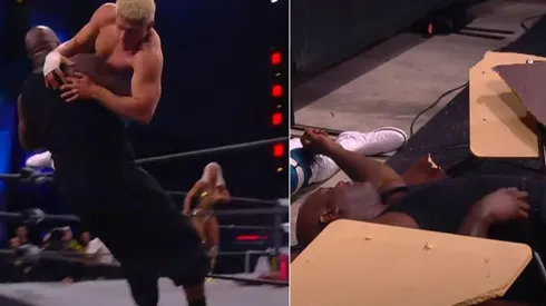 Shaq cayó durísimo desde el ring