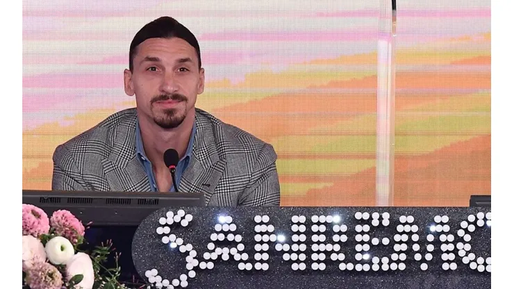 Zlatan Ibrahimovic en la conferencia previa al Festival de San Remo
