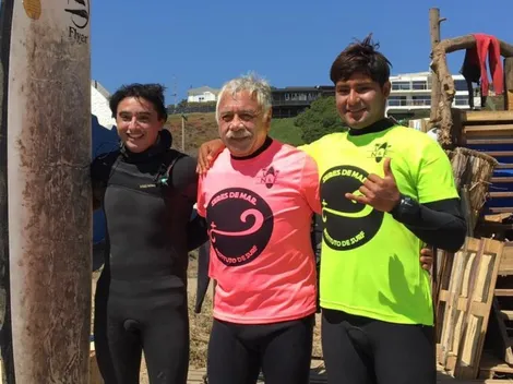 El crack del surf que motivó a Caszely a capear olas