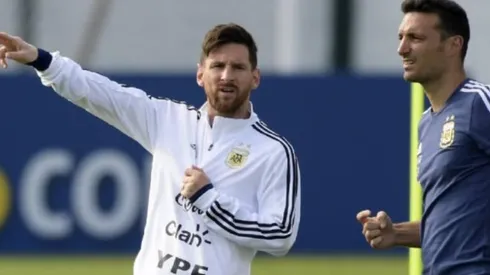 Scaloni habla de Messi