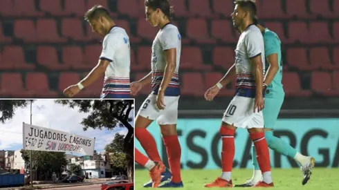 San Lorenzo recibe carteles de insultos por su goleada recibida ante equipo menor de Argentina