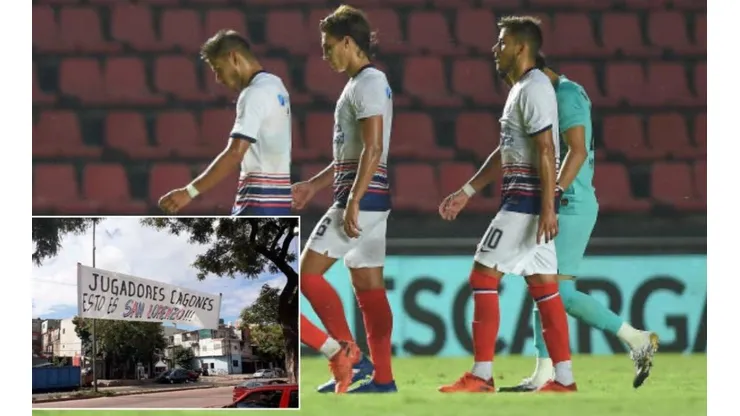 San Lorenzo recibe carteles de insultos por su goleada recibida ante equipo menor de Argentina