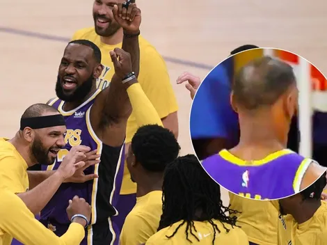 Video: suben al columpio a LeBron por imagen de su calva