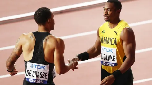 Yohan Blake en el Campeonato Mundial de Atletismo de 2019 en Doha