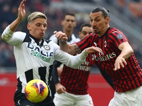 Sin Zlatan, el Milan recibe a Udinese y sigue al acecho del Inter