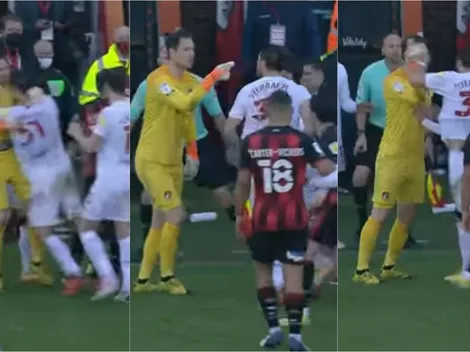 Sierralta casi se va a los combos con ex arquero de Chelsea