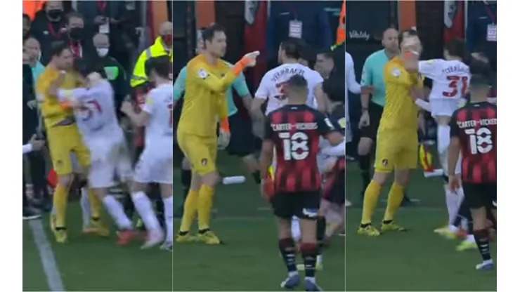A Sierralta no le tembló el pulso al momento de encararse con el arquero Asmir Begovic en la última jornada de la Championship League de Inglarerra
