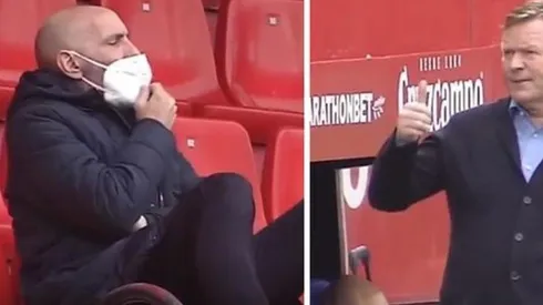 El entrenador del Sevilla, Monchi, trató de llorón a su colega del Barcelona, Ronald Koeman