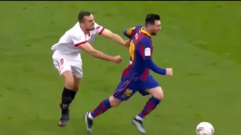Lionel Messi fue indetenible para Joan Jordán.