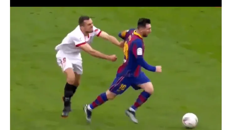 Lionel Messi fue indetenible para Joan Jordán.