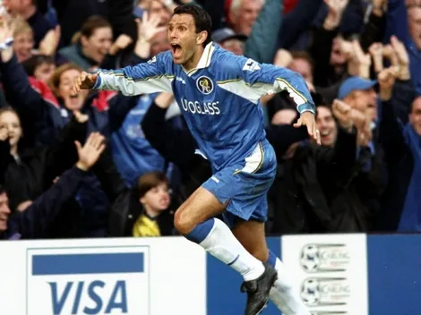 El histórico gol de Poyet al Real Madrid en la Supercopa de Europa en 1998