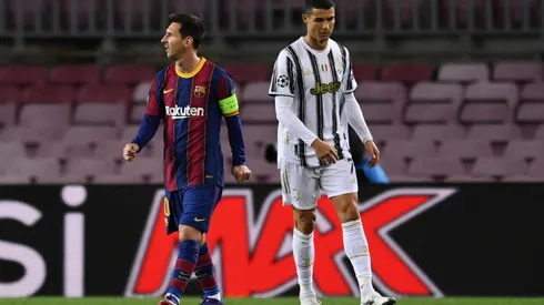 Cristiano Ronaldo y Lionel Messi durante esta Champions League.