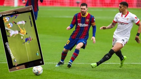 Vidal celebró con todo el partido de Messi ante Sevilla