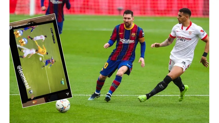 Vidal celebró con todo el partido de Messi ante Sevilla