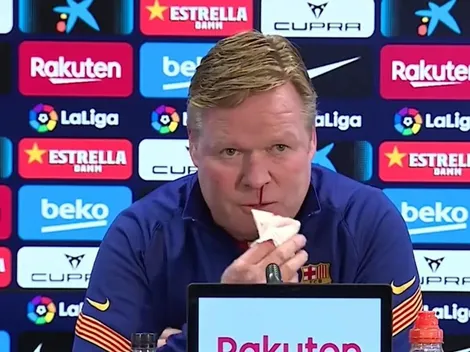 Koeman sangra al hablar de su futuro en el Barça
