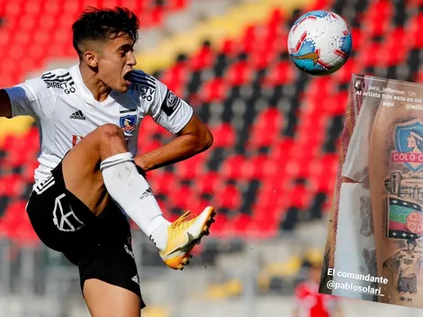 Hincha albo la rompe con tatuaje de Pablo Solari