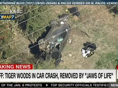 Tiger Woods internado en un hospital tras accidente de auto