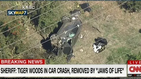 Tiger Woods sufrió un accidente de automóvil en Los Angeles