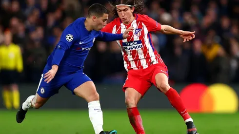 Filipe Luis y Eden Hazard fueron compañeros una temporada en Chelsea.