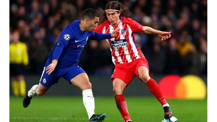 Filipe Luis y Eden Hazard fueron compañeros una temporada en Chelsea.