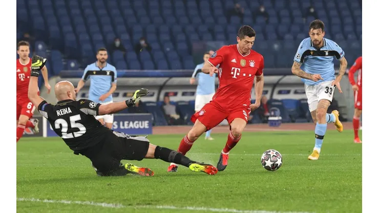 Lewandowski abrió la goleada del Bayern Múnich ante Lazio