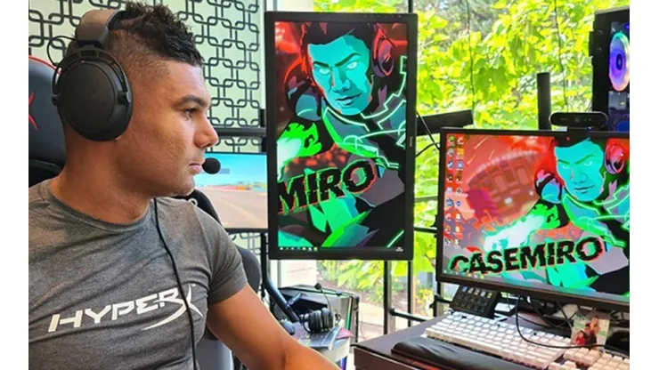 Casemiro tiene todos los accesorios gamer en su casa