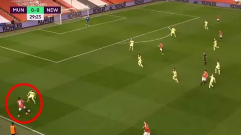 Rashford marcó un golazo frente al Newcastle