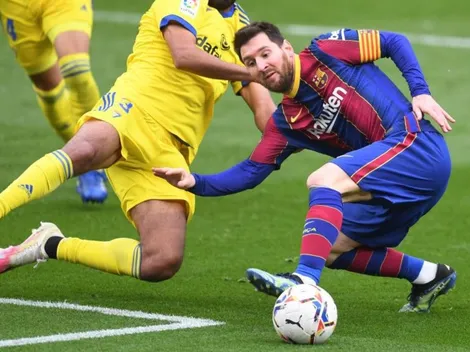 Con gol de Messi: Barça logra deslucido empate ante Cádiz