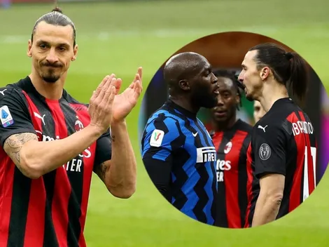 El tremendo Zlatan aplaude el golazo de Lukaku