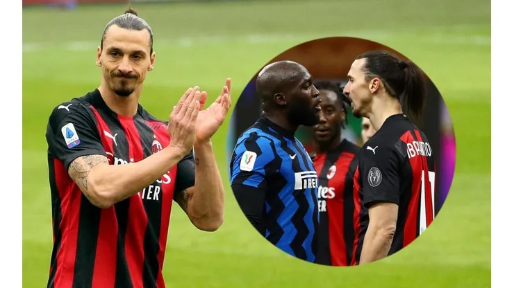 Zlatan aplaude el golazo de su archirrival Lukaku.