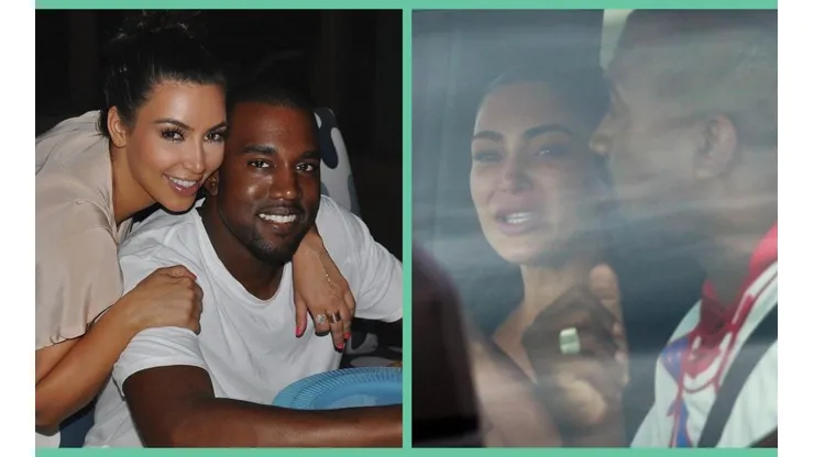 Kim Kardashian junto a Kanye West en el amor y la felicidad, pero también en conflicto.