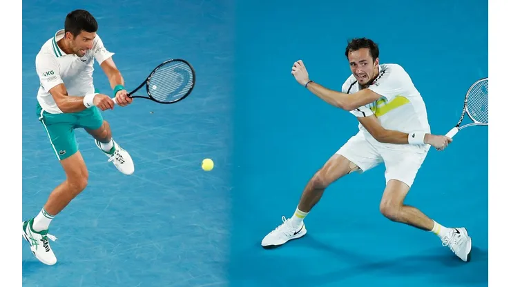 Nole se enfrenta al ruso Medvedev en Australia.