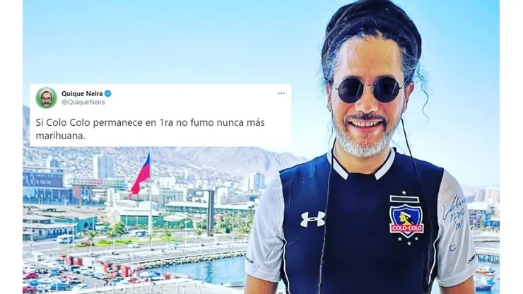 Quique Neira cumple su manda y ya no fuma marihuana con Colo Colo salvado de descenso...