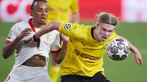 Erling Haaland fue una pesadilla para la defensa de Sevilla.