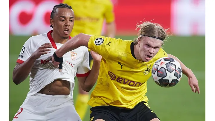 Erling Haaland fue una pesadilla para la defensa de Sevilla.