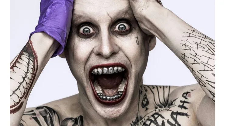 Jared Leto como The Joker para Suicide Squad, donde compartió roles con Margot Robbie.