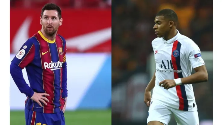 Messi frente a frente con Mbappé en un partidazo de Champions League.