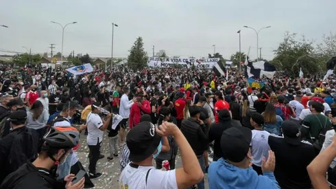 Los hinchas albos llegaron en masa al Monumental