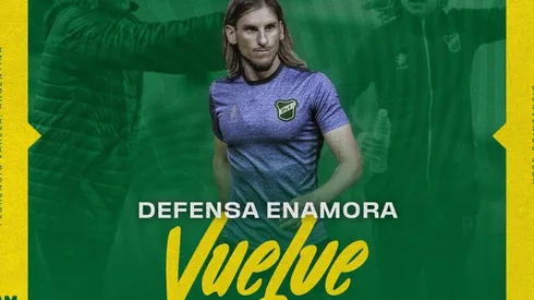 El anuncio oficial del regreso de Sebastián Beccacece a Defensa y Justicia.